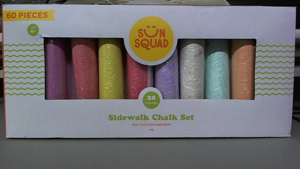 60 Piece Sidewalk Chalk Set (100 Tokens)
